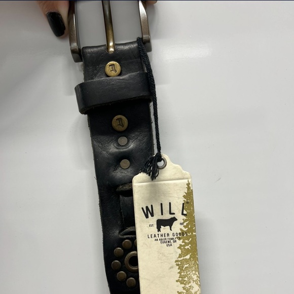 Will brand handmade leather belt size 36 - Picture 3 of 7